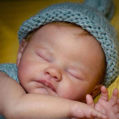 22 Zoll August Schließen Sie Augen DIY unbemaltes Reborn Puppe Kit