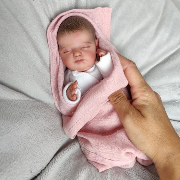 10 Zoll Reborn Puppen mit geschlossenem Augen-Stoffkörper