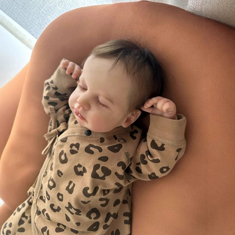 20 Zoll kurze Haare geschlossene Augen Reborn Puppe Junge/Mädchen-Loulou