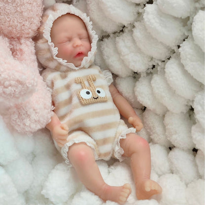 6 Zoll 15cm Geschlossene Augen Reborn Puppen Zwillinge-Darren