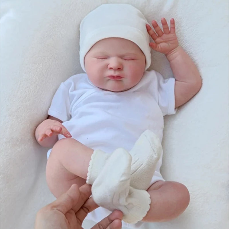 Violette 19 Zoll wirklich schlafende Reborn Puppe-Max