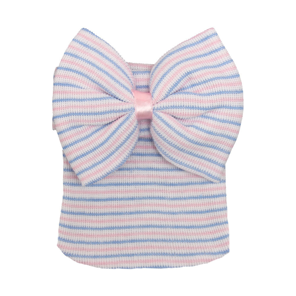 Niedliche Schleife Knoten gestrickte Pullover Baby Mütze