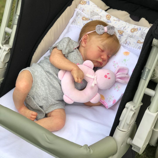 Lillian 18 Zoll lebensechte Reborn Puppen Mädchen mit blonden Haaren-Levi