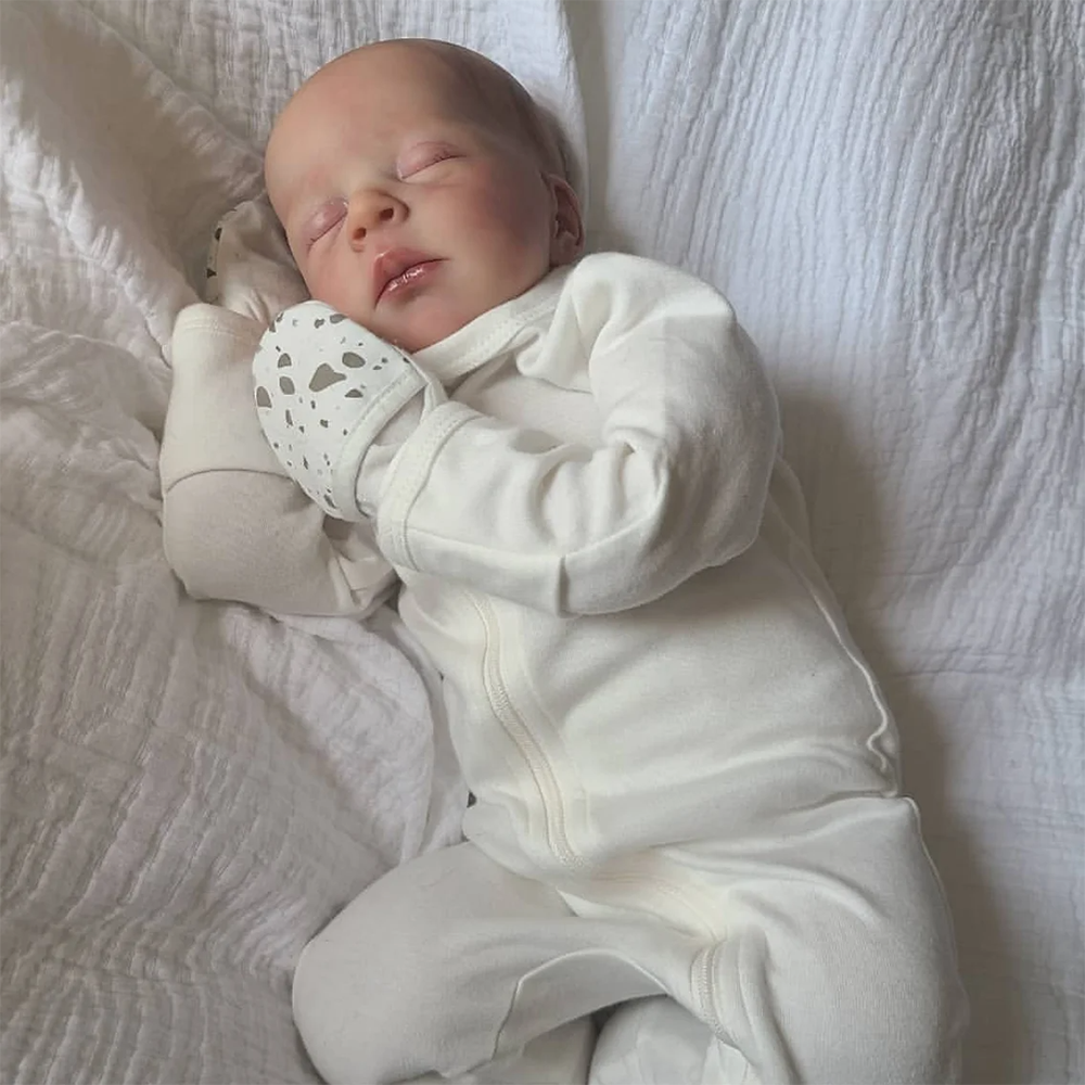 18 Zoll lebensechte Geschlossene Augen Reborn Puppen-Jude
