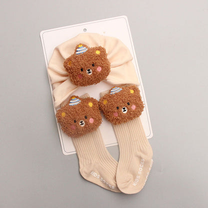 Lieber Bär BabyMütze und Socken 2-teiliges Set