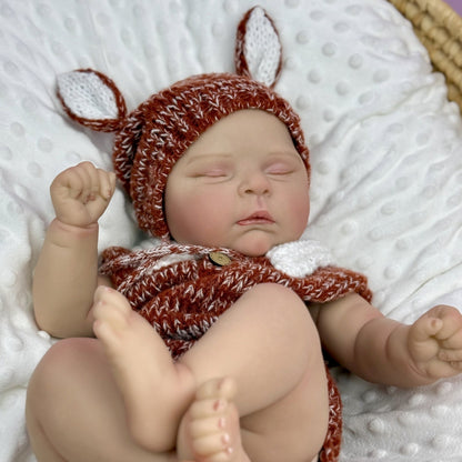 20 Zoll 3D-Haut weicher Körper schlafende Reborn Puppe - Peaches