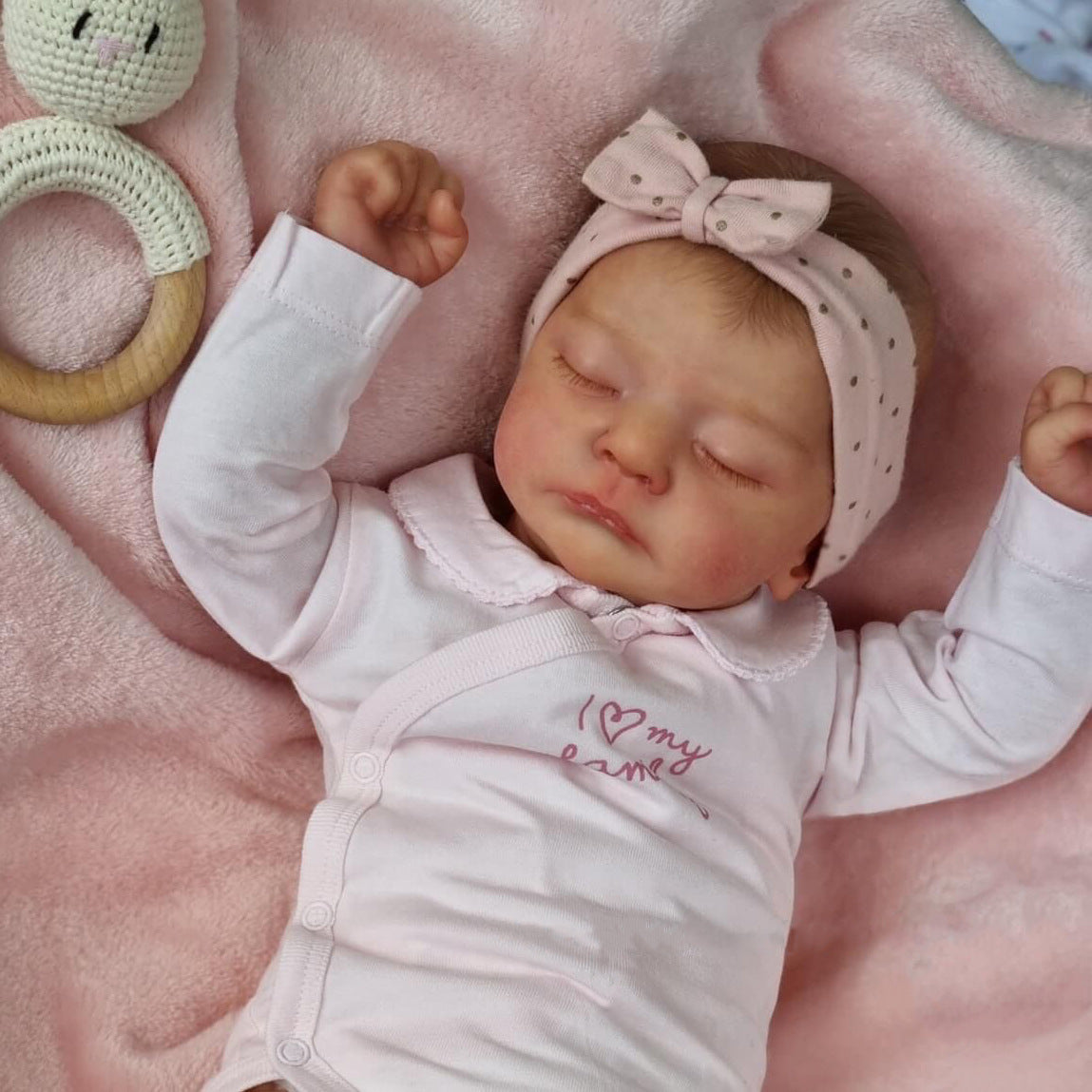 19 Zoll süße Geschlossene Augen Reborn Puppen-Kai