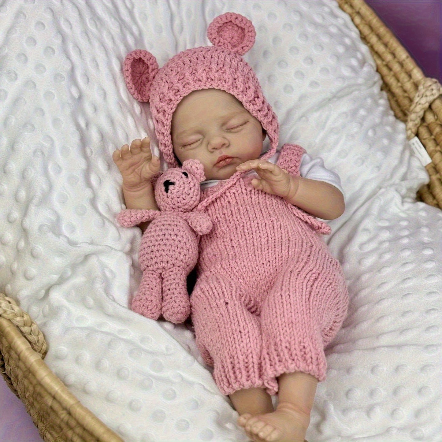 18 Zoll lebensechte weiche Körper geschlossene Augen Irys Reborn Puppe
