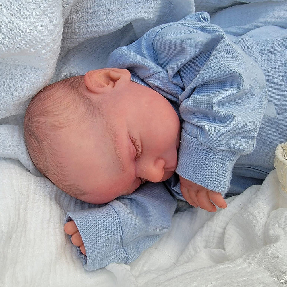 19 Zoll lebensechte Vicky Geschlossene Augen Reborn Puppen-Miley