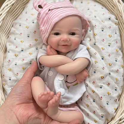 30 cm Reborn Puppe aus Vollsilikon Zwillingsschwestern – Loulou und Vivienne