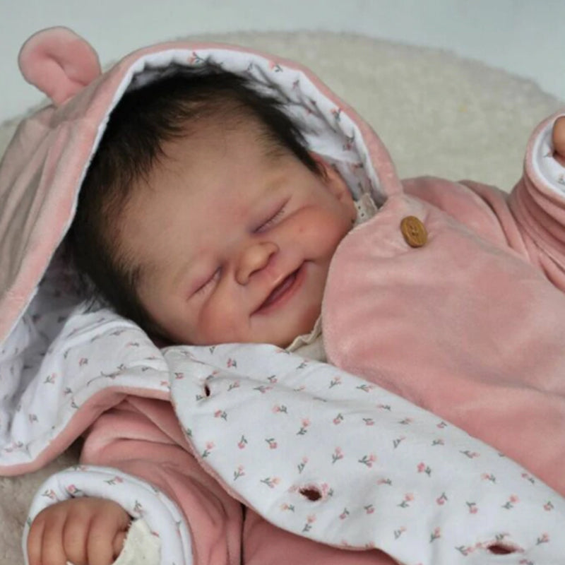 21 Zoll Alisha Lächelndes Gesicht DY Blanc Reborn Baby Kit
