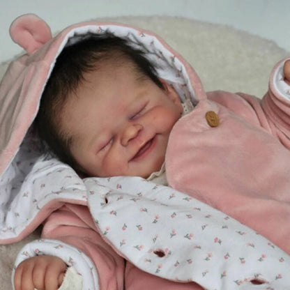 21 Zoll Alisha Lächelndes Gesicht DY Blanc Reborn Baby Kit