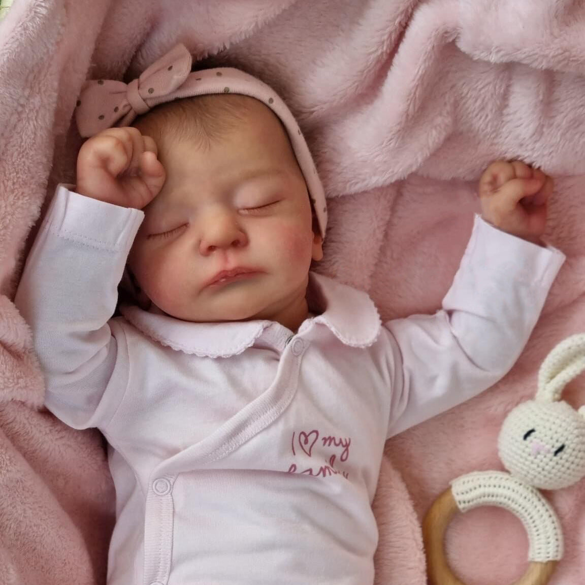 19 Zoll süße Geschlossene Augen Reborn Puppen-Kai
