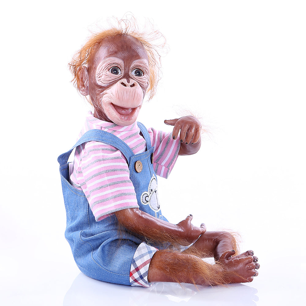 21 Zoll 52cm 100% Artist Made Reborn Affe Puppe