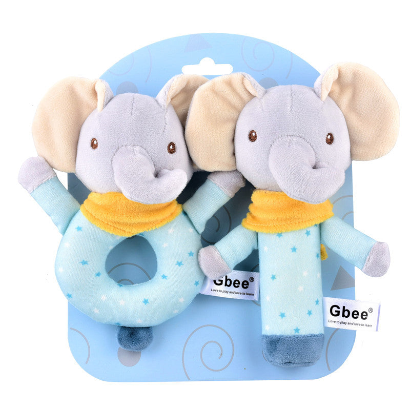 Farbige Strickstoff Hand Ring Baby Komfort Spielzeug