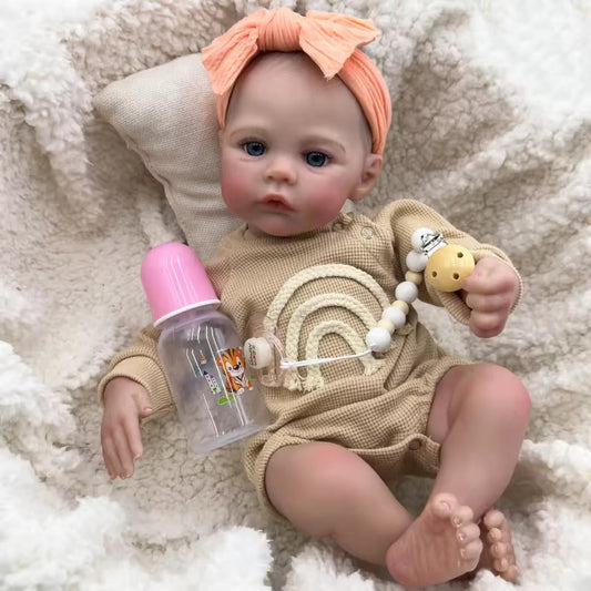 19 Zoll lebensechte blaue Augen Reborn Puppe Mädchen-Meadow