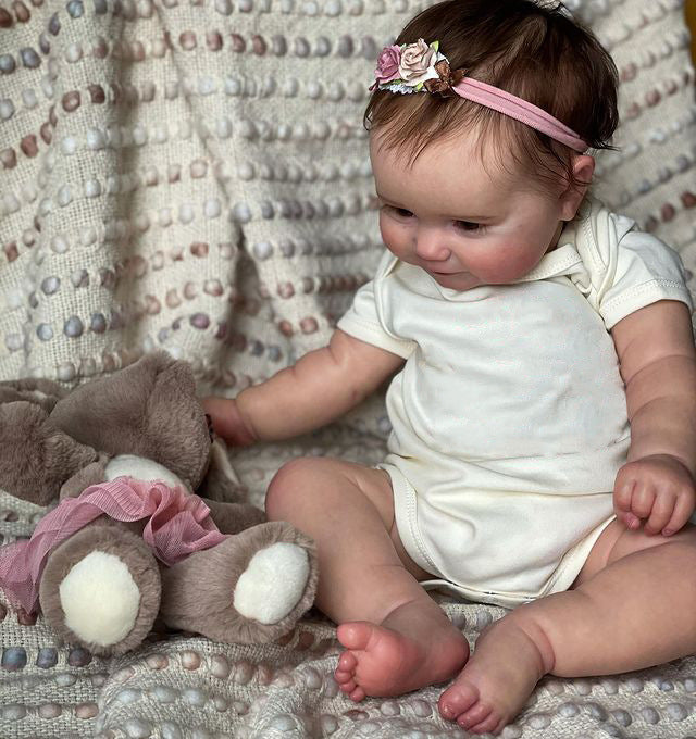20 Zoll süße Lura Offene Augen Reborn Puppe Mädchen- Maddie