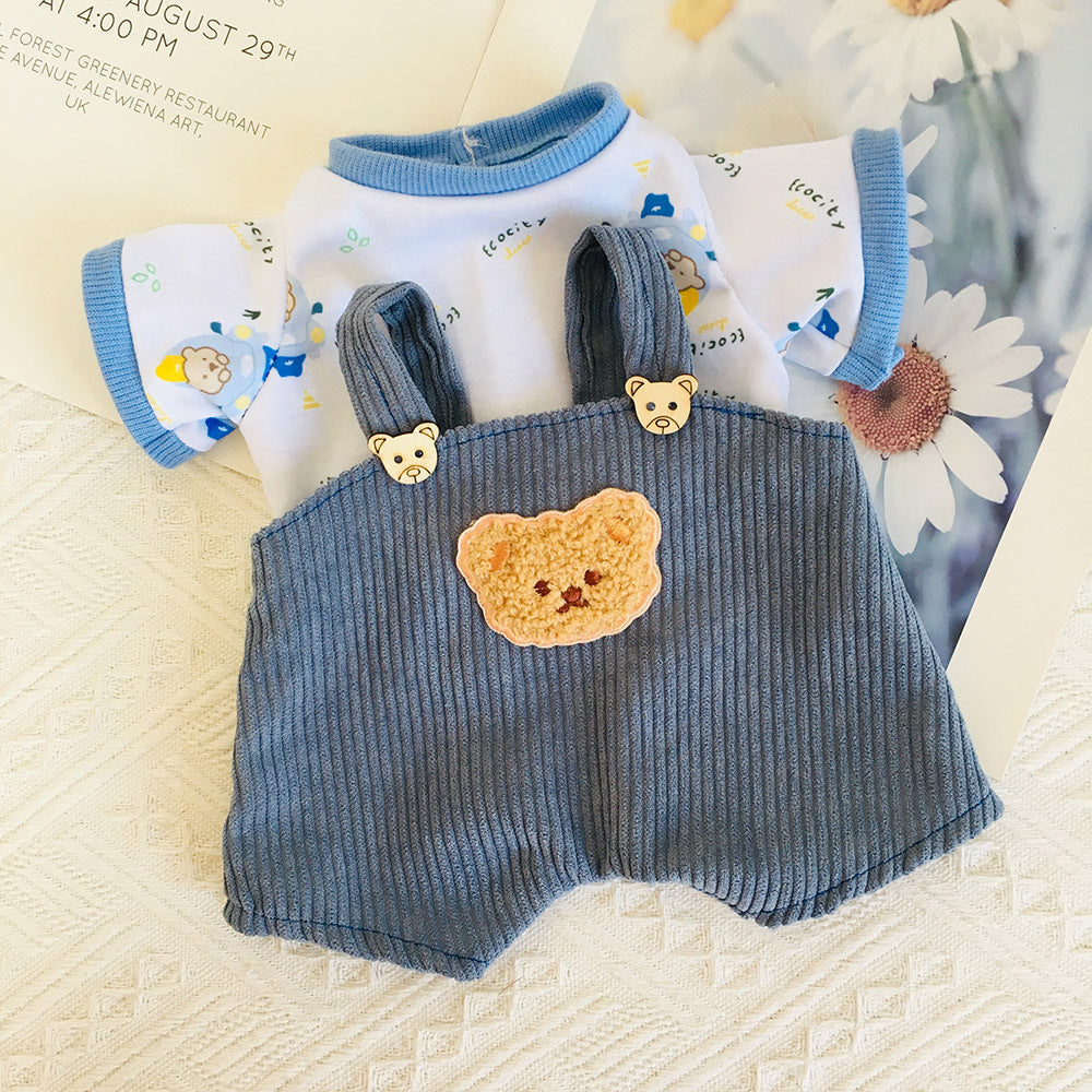 Zweiteiliges Oberteil-Overall-Set für 30 cm Reborn Babypuppen