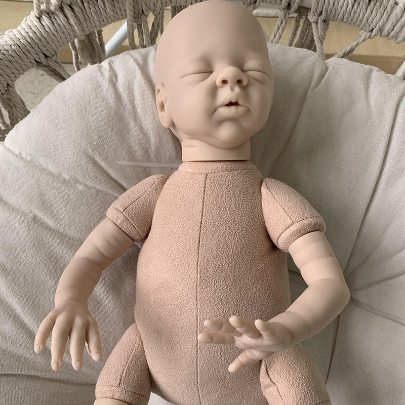 16 Zoll Gänseblümchen Geschlossene Augen DIY leeres Reborn Baby Kit