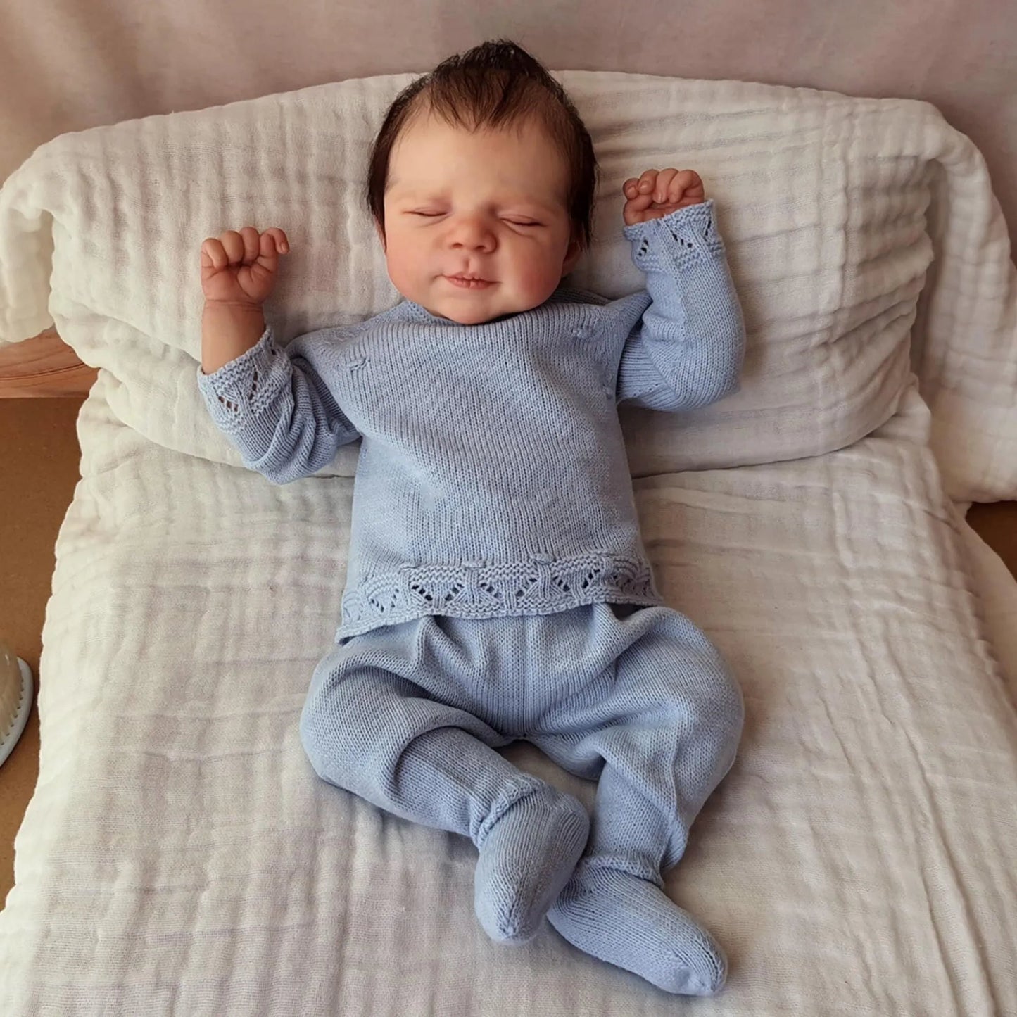 19 Zoll Alvin Lebensechte Geschlossene Augen Reborn puppen Jungen/Mädchen-Pascale