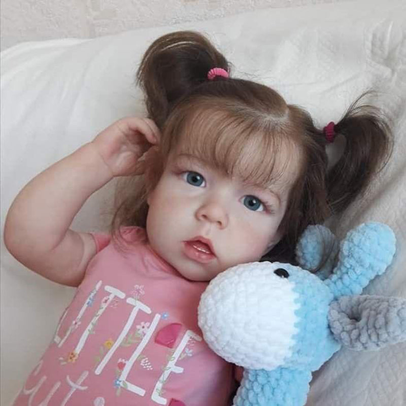 20 Zoll Süße Debbie Kurze Haare Offene Augen Reborn Puppe Mädchen-Liam