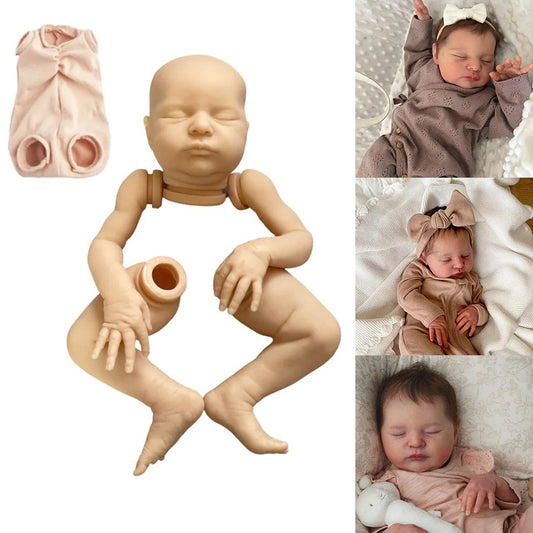 20 Zoll Geschlossene Augen Laura Unvollendeter Kit Reborn