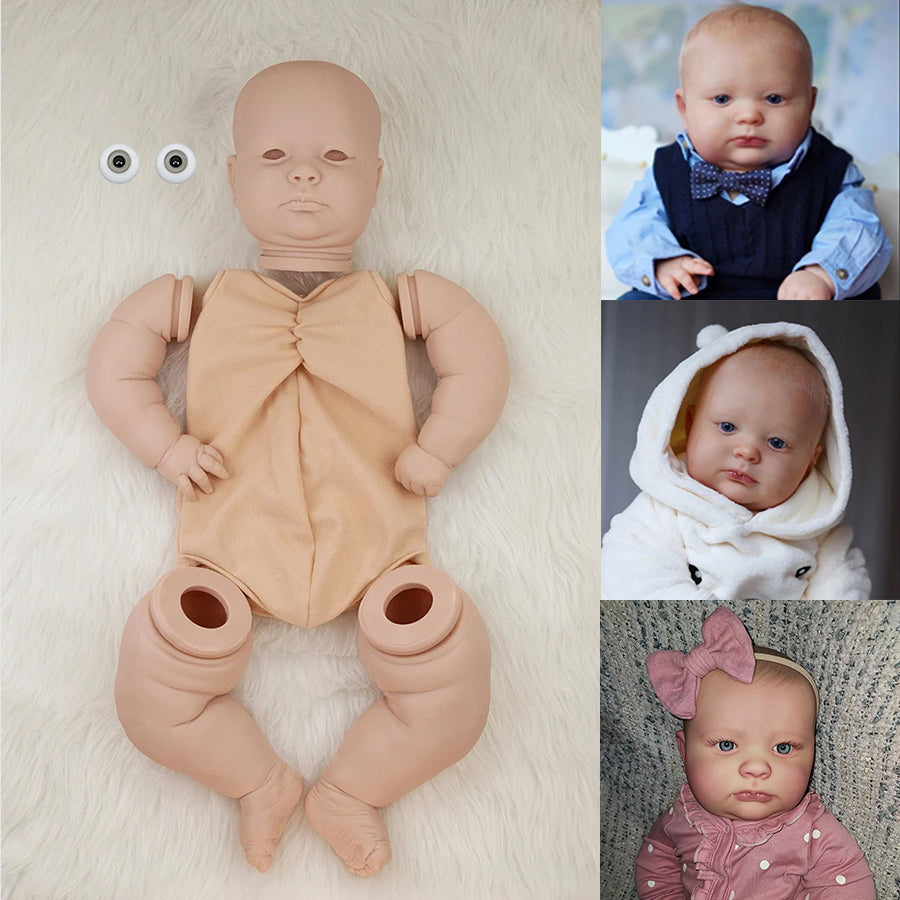23 Zoll unlackierter Joseph Augen auf Reborn-Puppen Kit