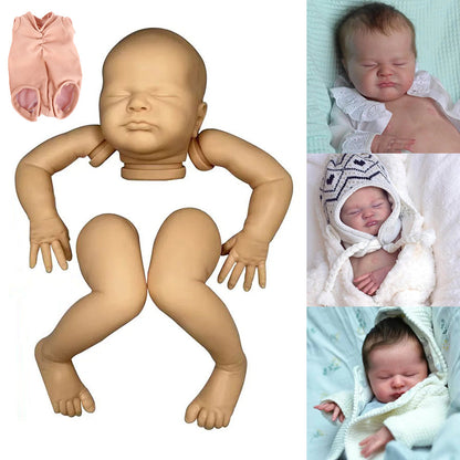 19 Zoll unlackierter Geschlossene Augen Reborn Max Puppen Kit