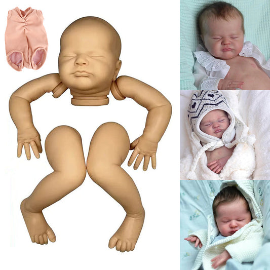 19 Zoll unlackierter Geschlossene Augen Reborn Max Puppen Kit