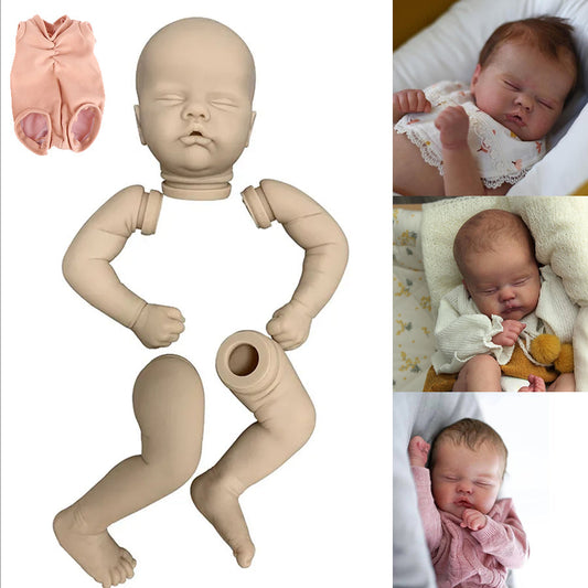 19 Zoll unlackierter Reborn Puppen Kit Quinbee mit geschlossenen Augen