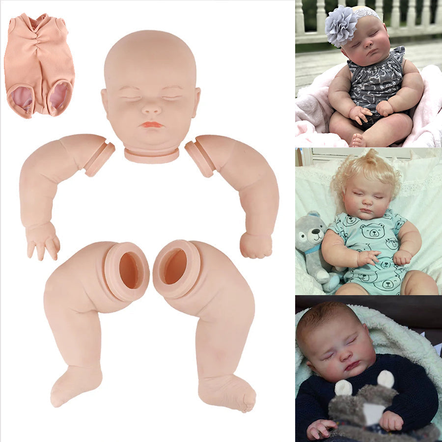 Reborn Joseph 23 Zoll Geschlossene Augen Unvollendeter Puppen Kit
