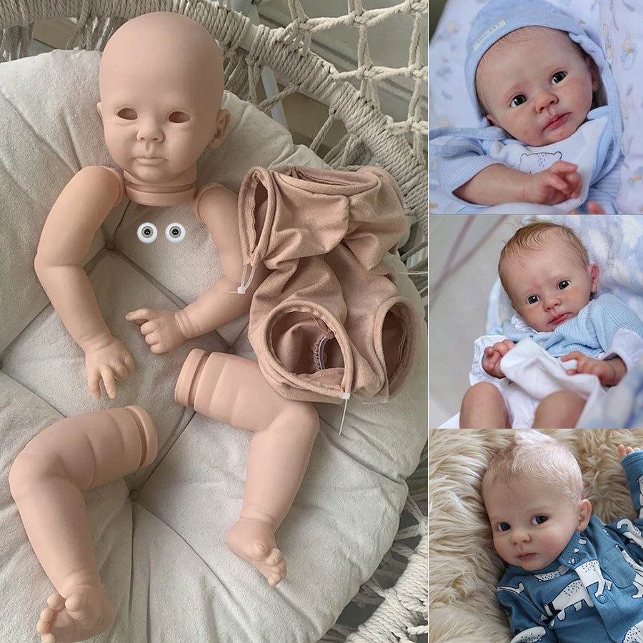 19 Zoll unbemalter Baylor Reborn Puppen Kit