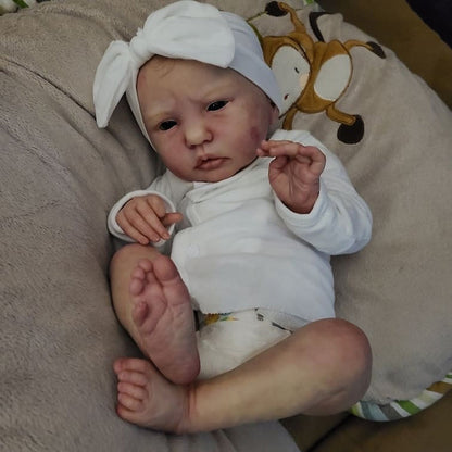 19 Zoll lebensechte Marjorie Augen Geöffnet Reborn Puppe Mädchen-Ellie-Sue