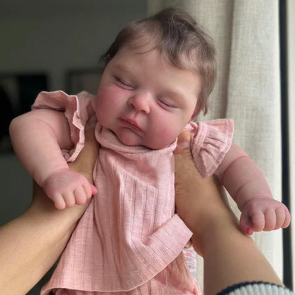 20 Zoll lebensechte Reborn Puppen mit Haaren-Peaches