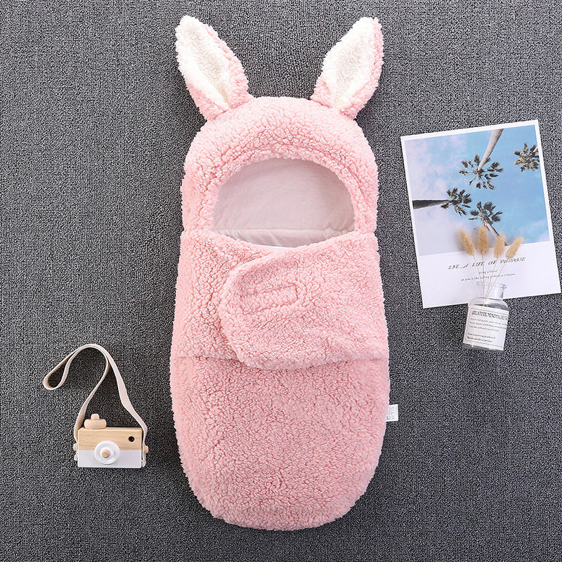 Plüsch Große Ohren Babyschlafsack für 16-24 Zoll Reborn Puppen