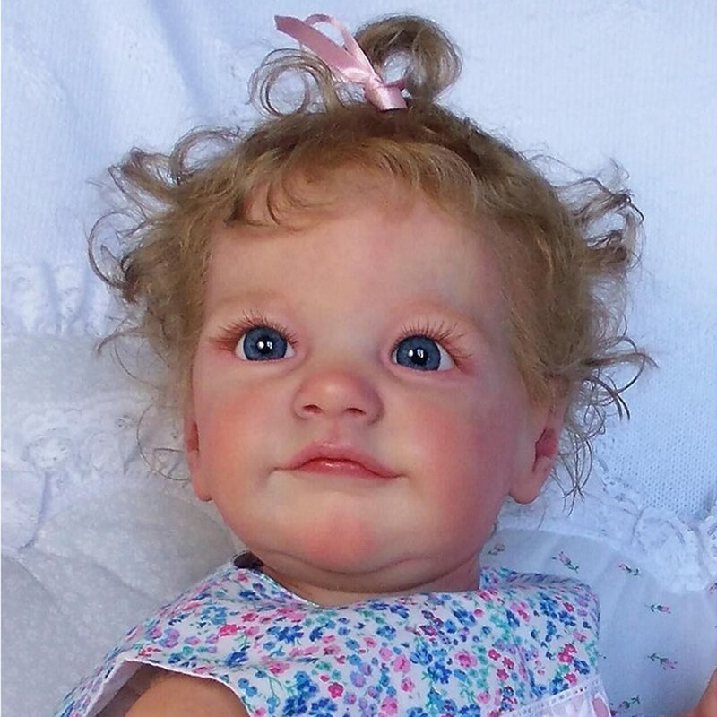 24 Zoll Fabian Augen auf lebensechte Reborn Puppe mit Kurzes Haar