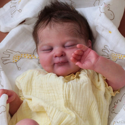 19 Zoll (ca. 48cm) unbemaltes Olivia Reborn Puppen-Set mit geschlossenen Augen