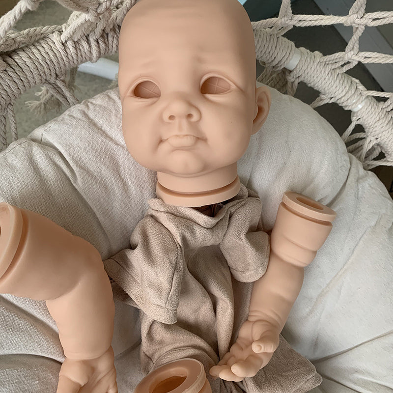 22 Zoll Biby DIY unbemalt Offene Augen Reborn Puppe Kit