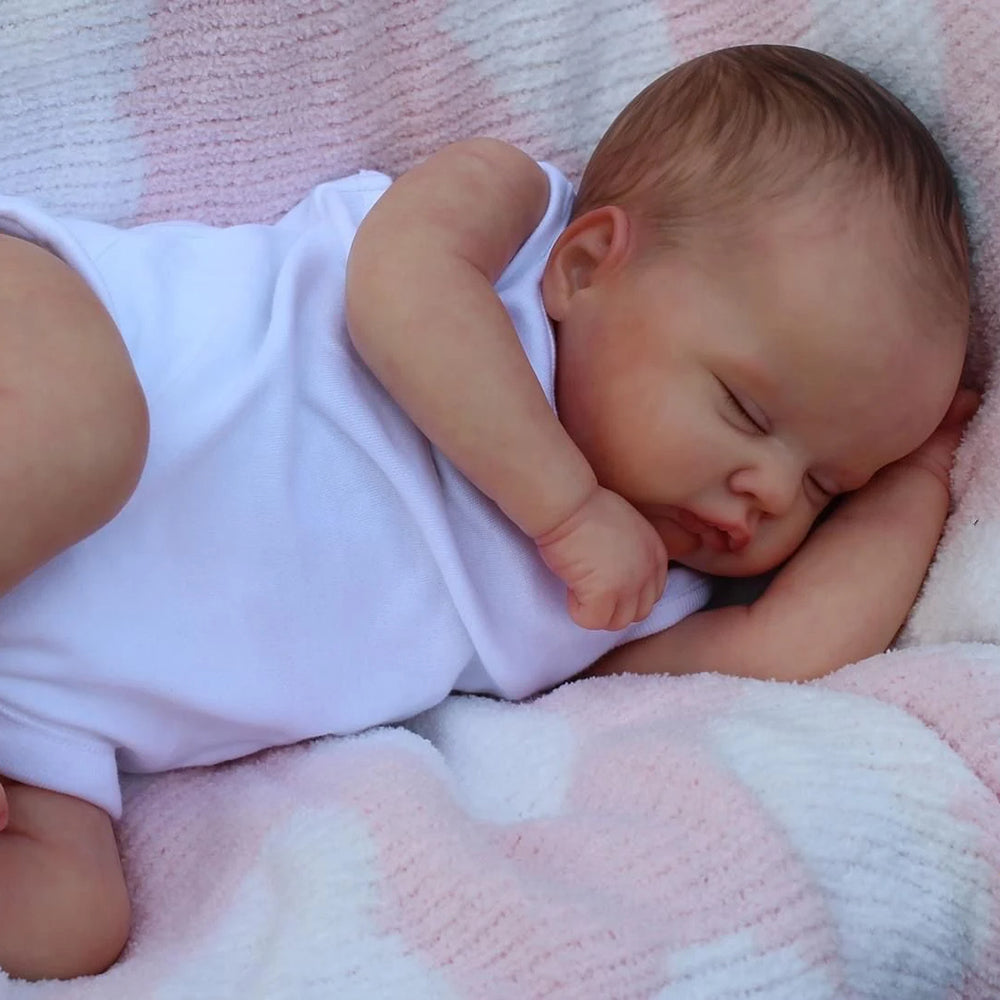 19 Zoll Lebensechte Geschlossene Augen Reborn puppen-Quinbee