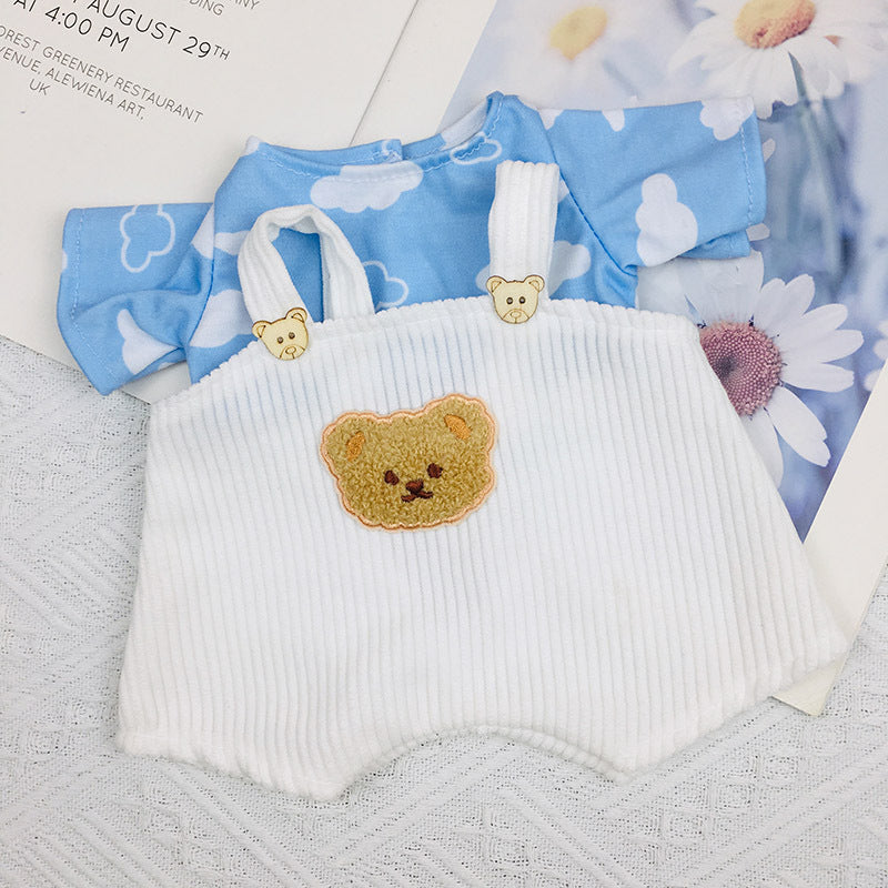 Zweiteiliges Oberteil-Overall-Set für 30 cm Reborn Babypuppen