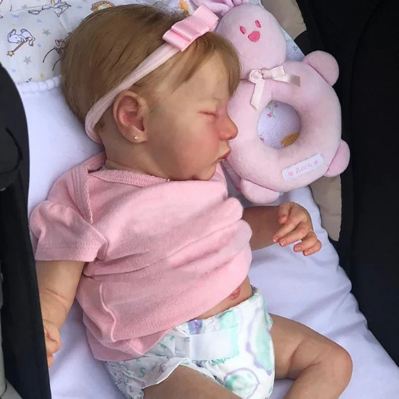 Kelly 18 Zoll realistisches Reborn Baby Mädchen mit blonden Haaren - Levi
