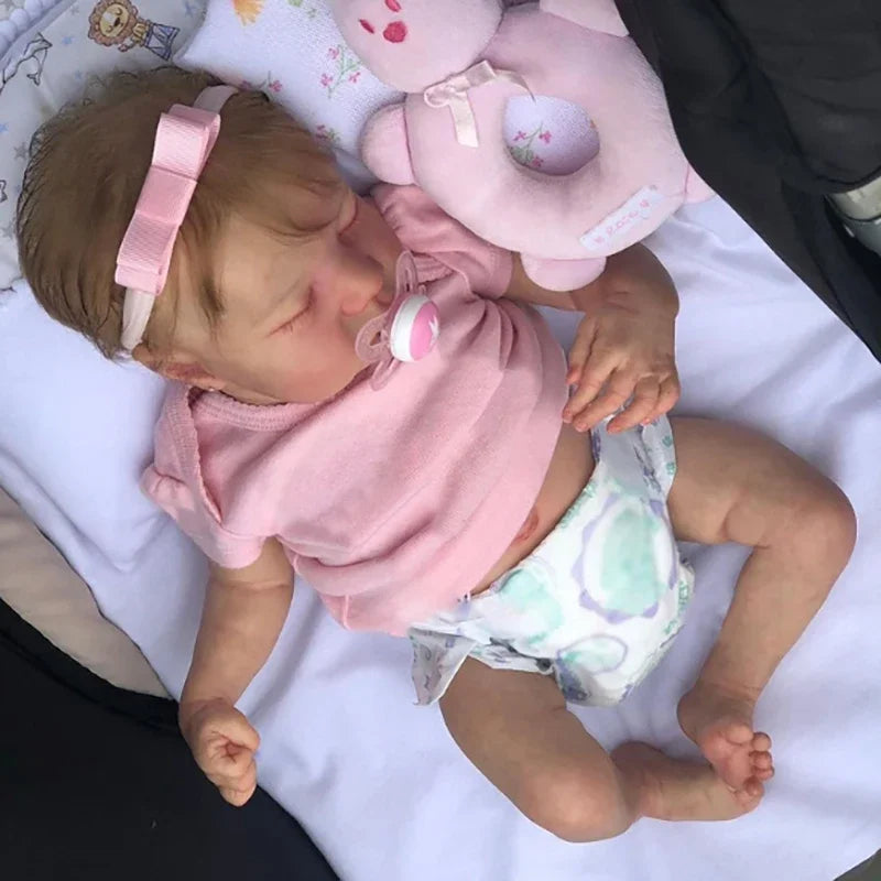 Kelly 18 Zoll realistisches Reborn Baby Mädchen mit blonden Haaren - Levi