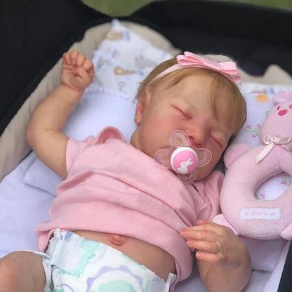 Kelly 18 Zoll realistisches Reborn Baby Mädchen mit blonden Haaren - Levi