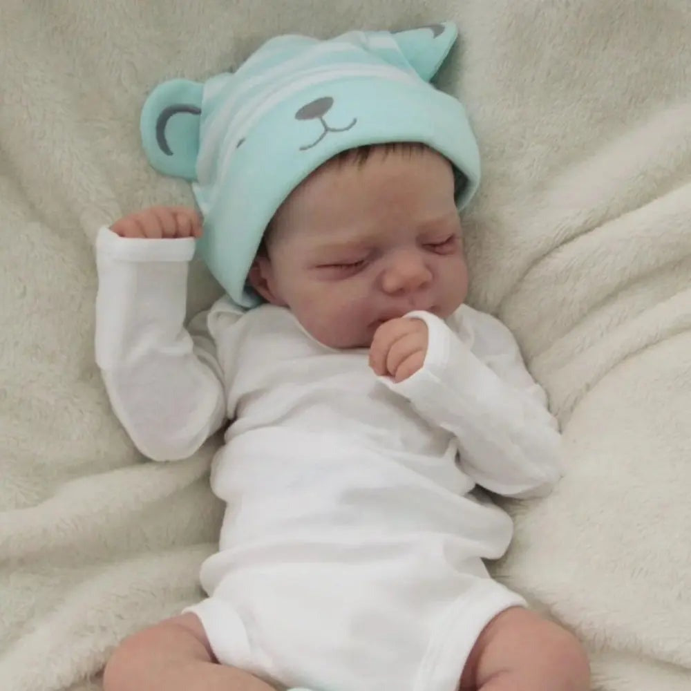 19 Zoll lebensechte geschlossene Augen badbare Reborn-Puppe Mädchen/Junge-Pascale