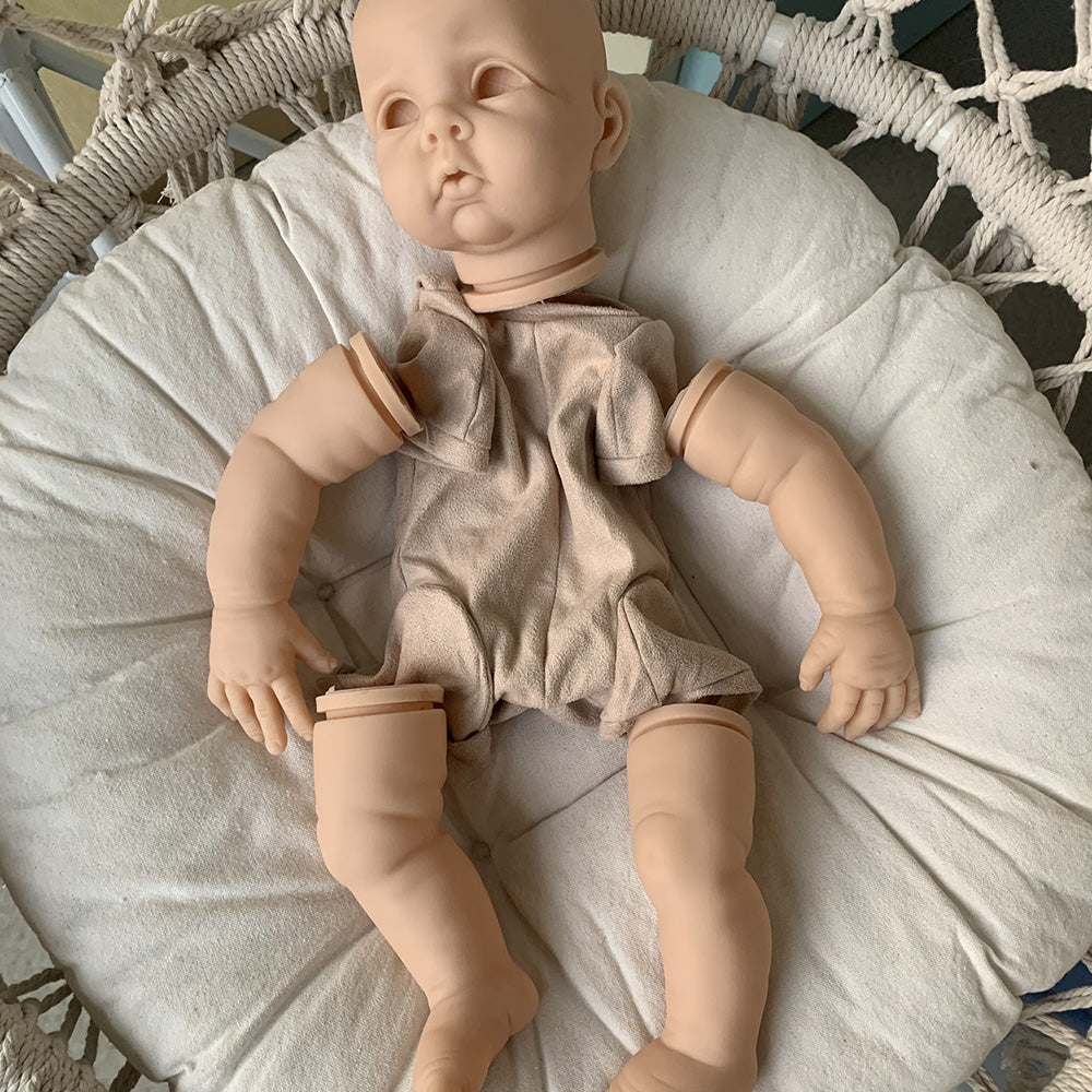22 Zoll Chrissy DIY Leer Offene Augen Reborn Puppe Kit