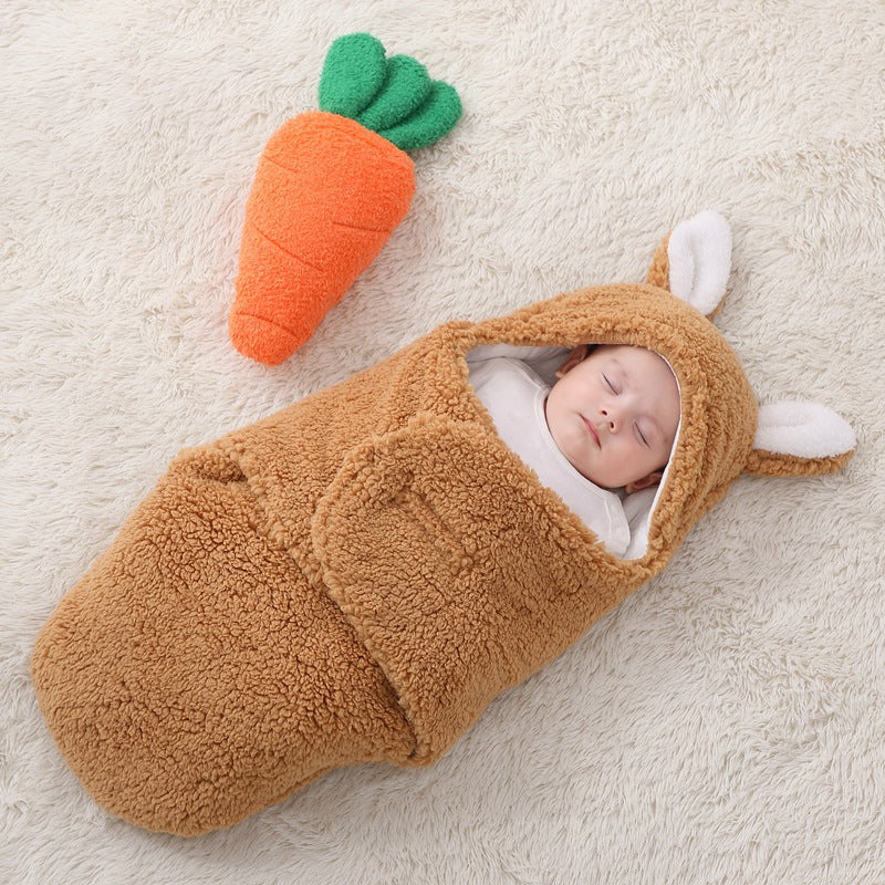 Plüsch-Schlafsack mit großen Ohren für 16-24 Zoll Reborn Puppen