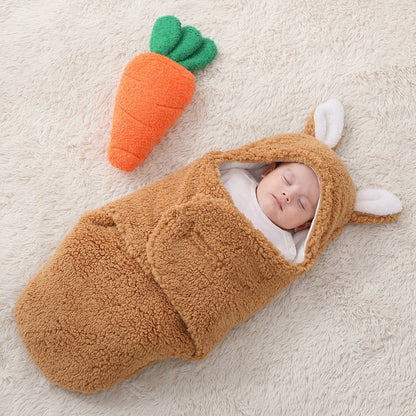 Plüsch-Schlafsack mit großen Ohren für 16-24 Zoll Reborn Puppen