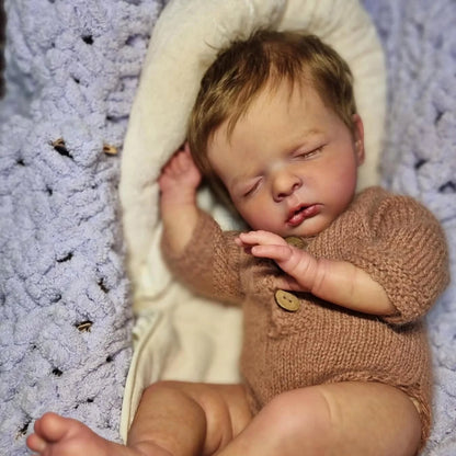 20 Zoll lebensechte Leona Geschlossene Augen Reborn Babypuppen