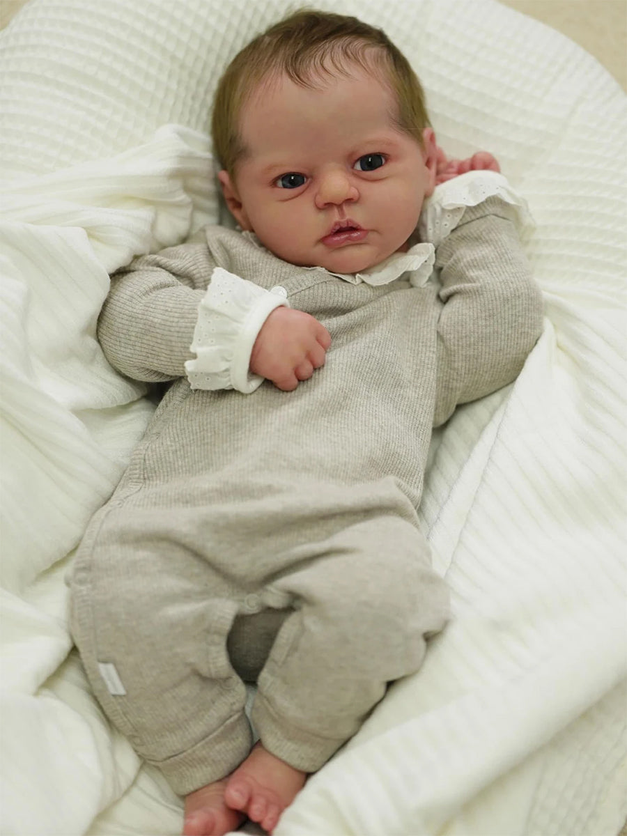 19 Zoll Novia offene Augen kurze Haare Reborn Puppen-Evi
