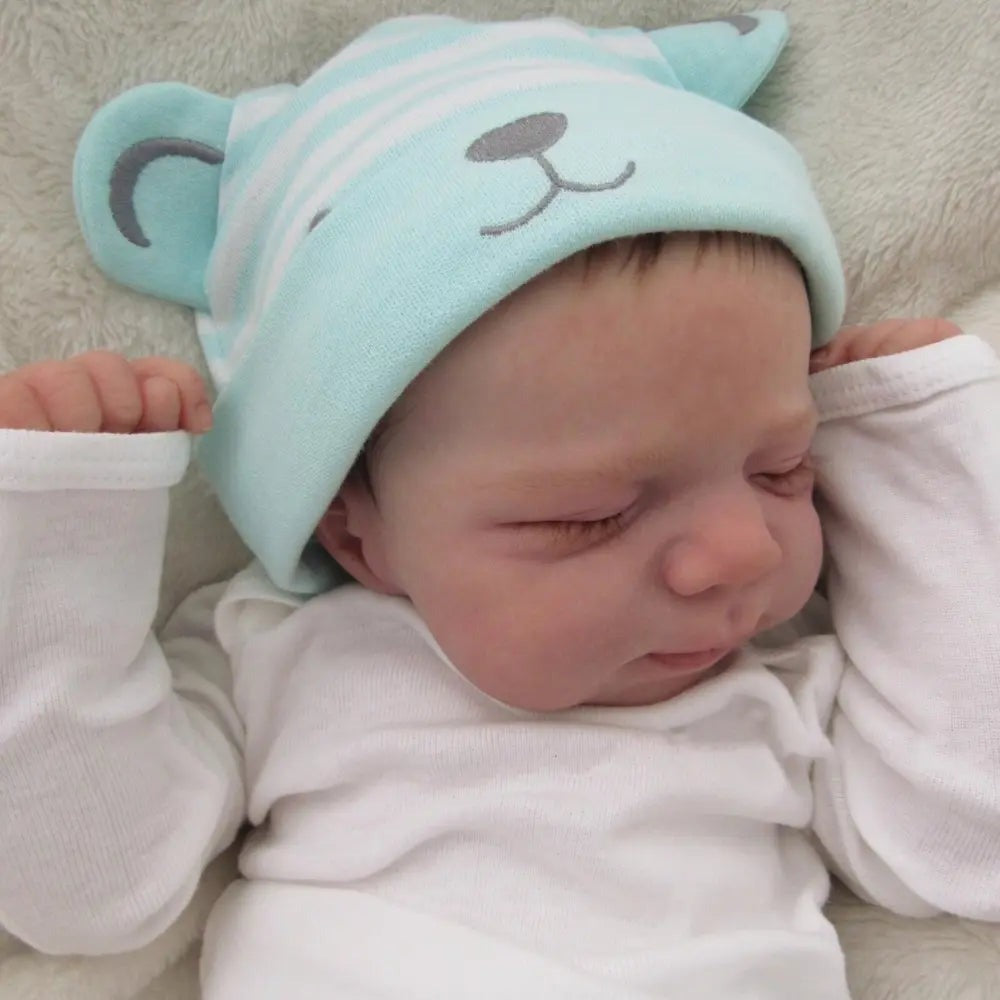 19 Zoll lebensechte geschlossene Augen badbare Reborn-Puppe Mädchen/Junge-Pascale